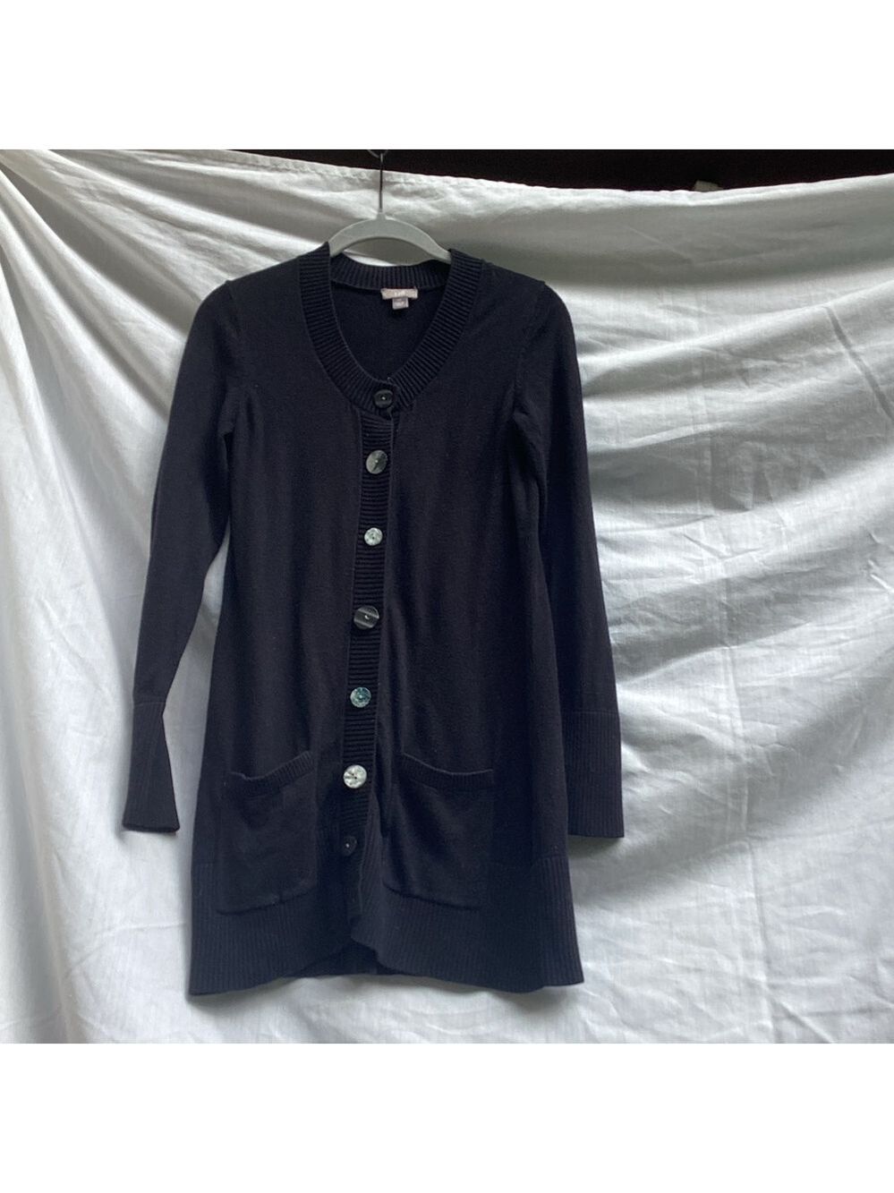 J.Jill black business casual cardigan, size XS